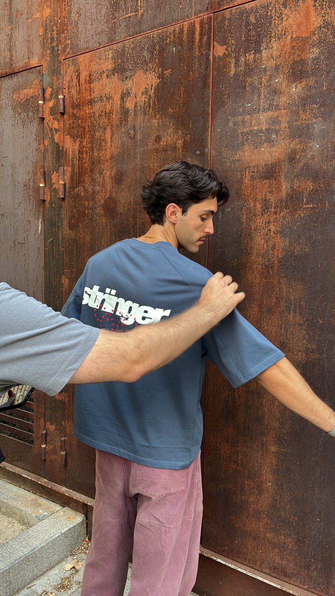 SLATE BLUE OLIMPICS T-SHIRT