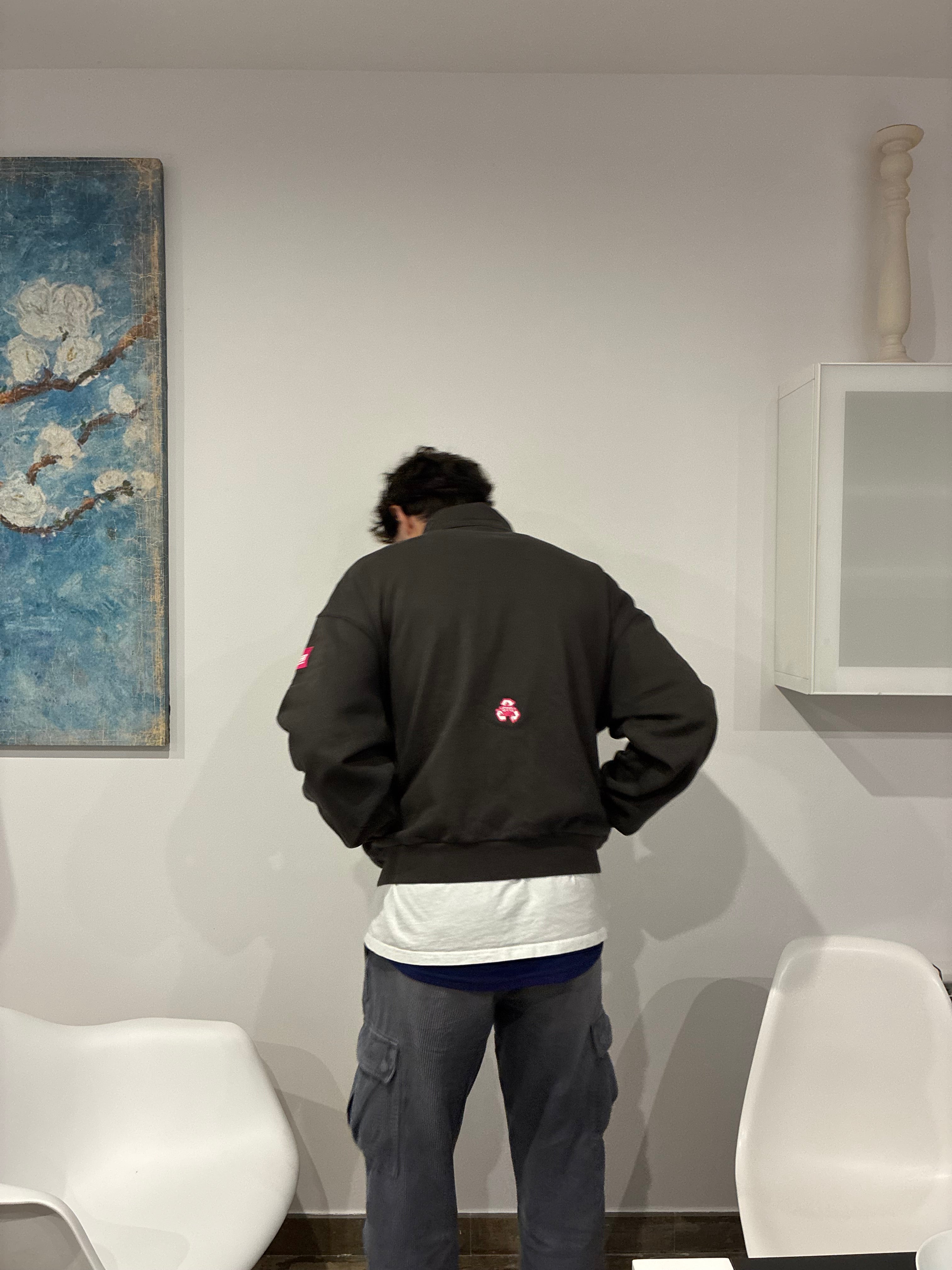 DARK GREY ZIP HOODIE