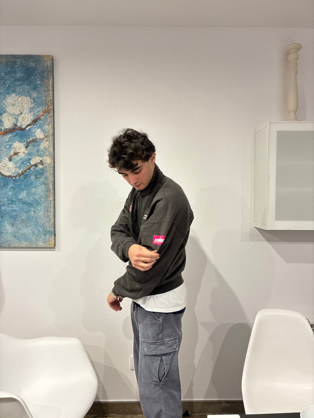 DARK GREY ZIP HOODIE