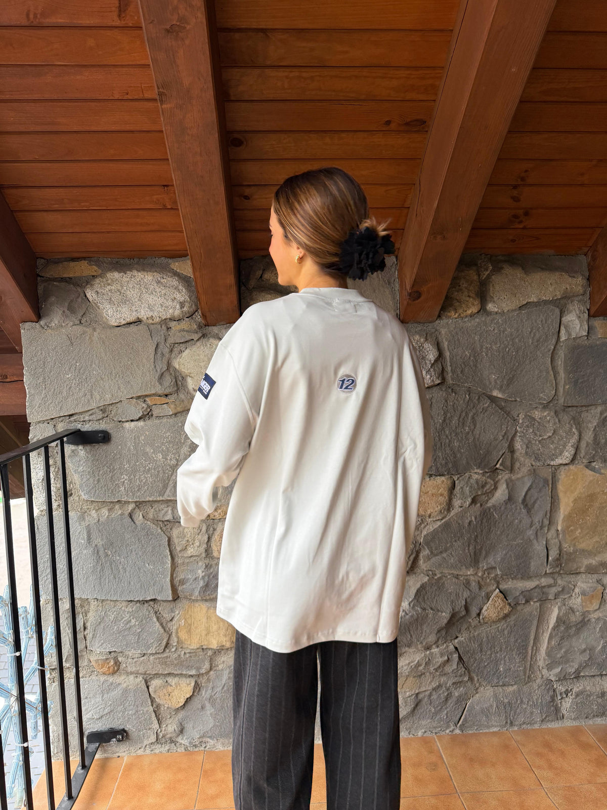 WHITE RACING LONG-SLEEVE