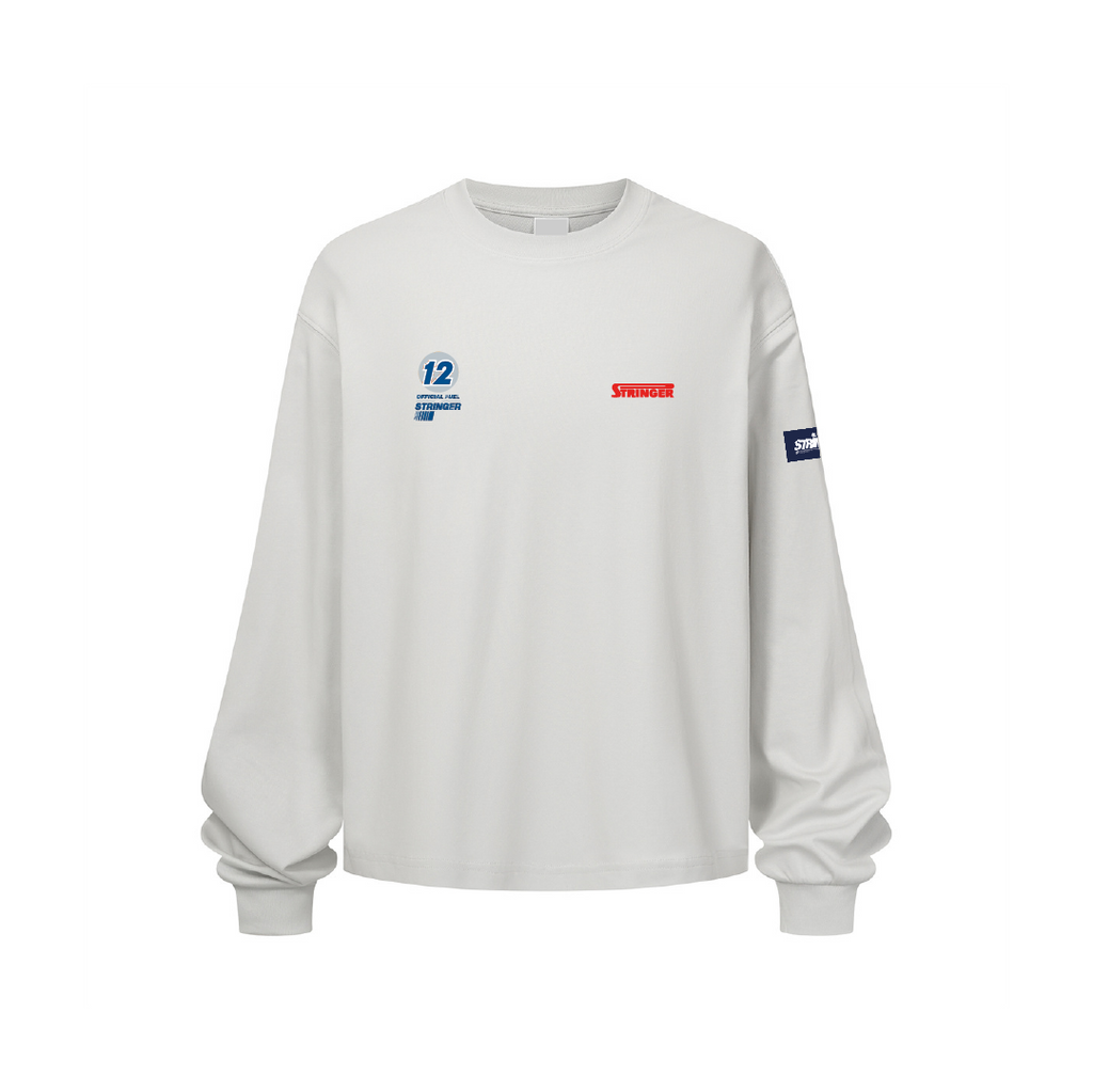 WHITE RACING LONG-SLEEVE