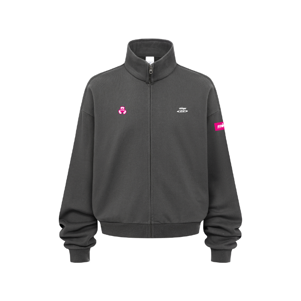 DARK GREY ZIP HOODIE