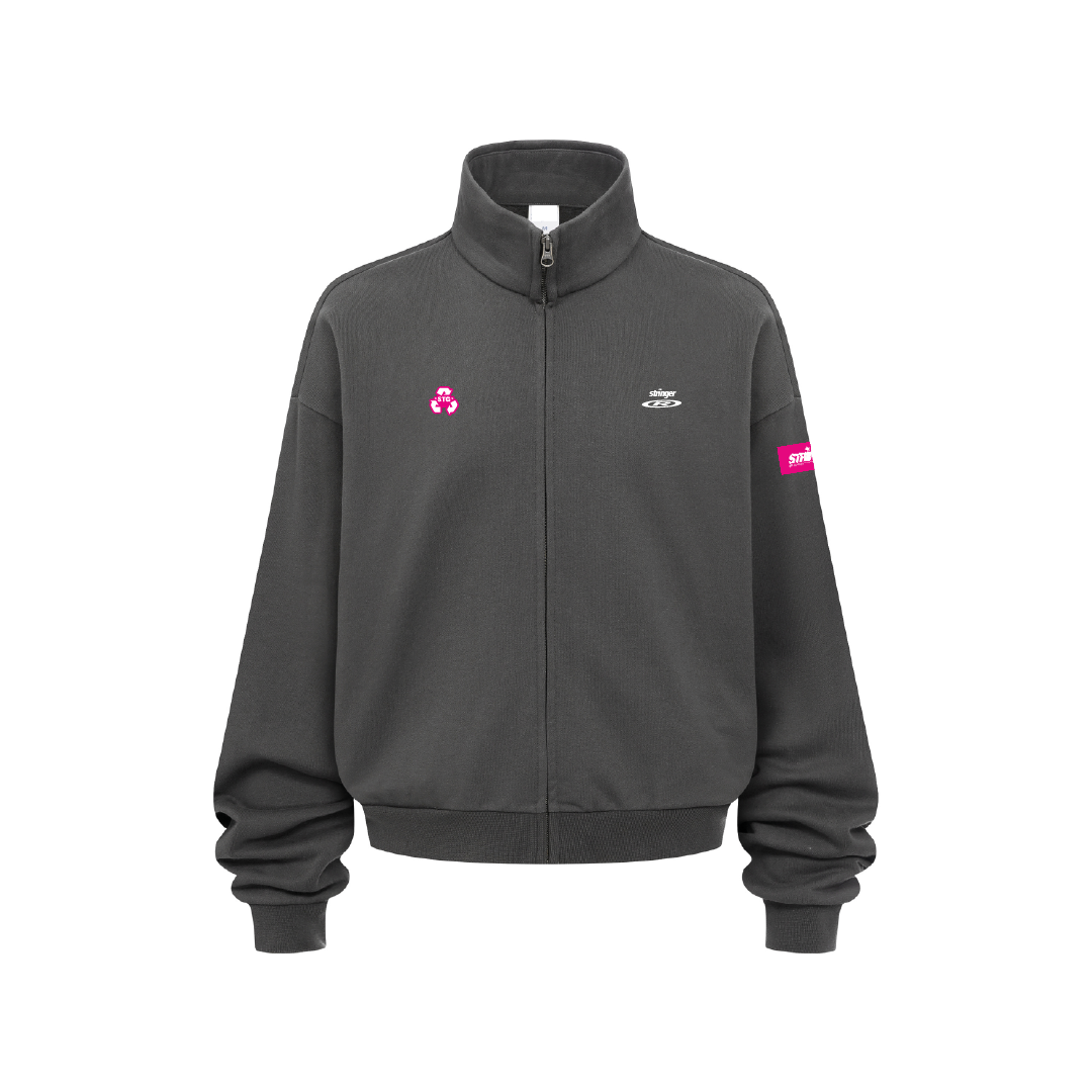 DARK GREY ZIP HOODIE