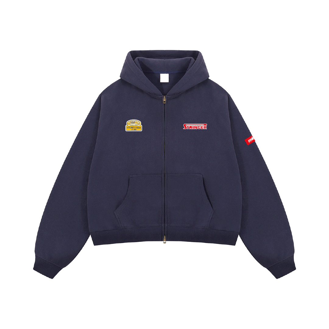 BLUE ZIPPER HOODIE STG