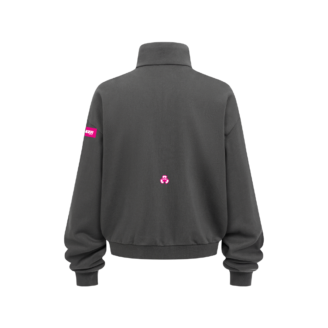 DARK GREY ZIP HOODIE