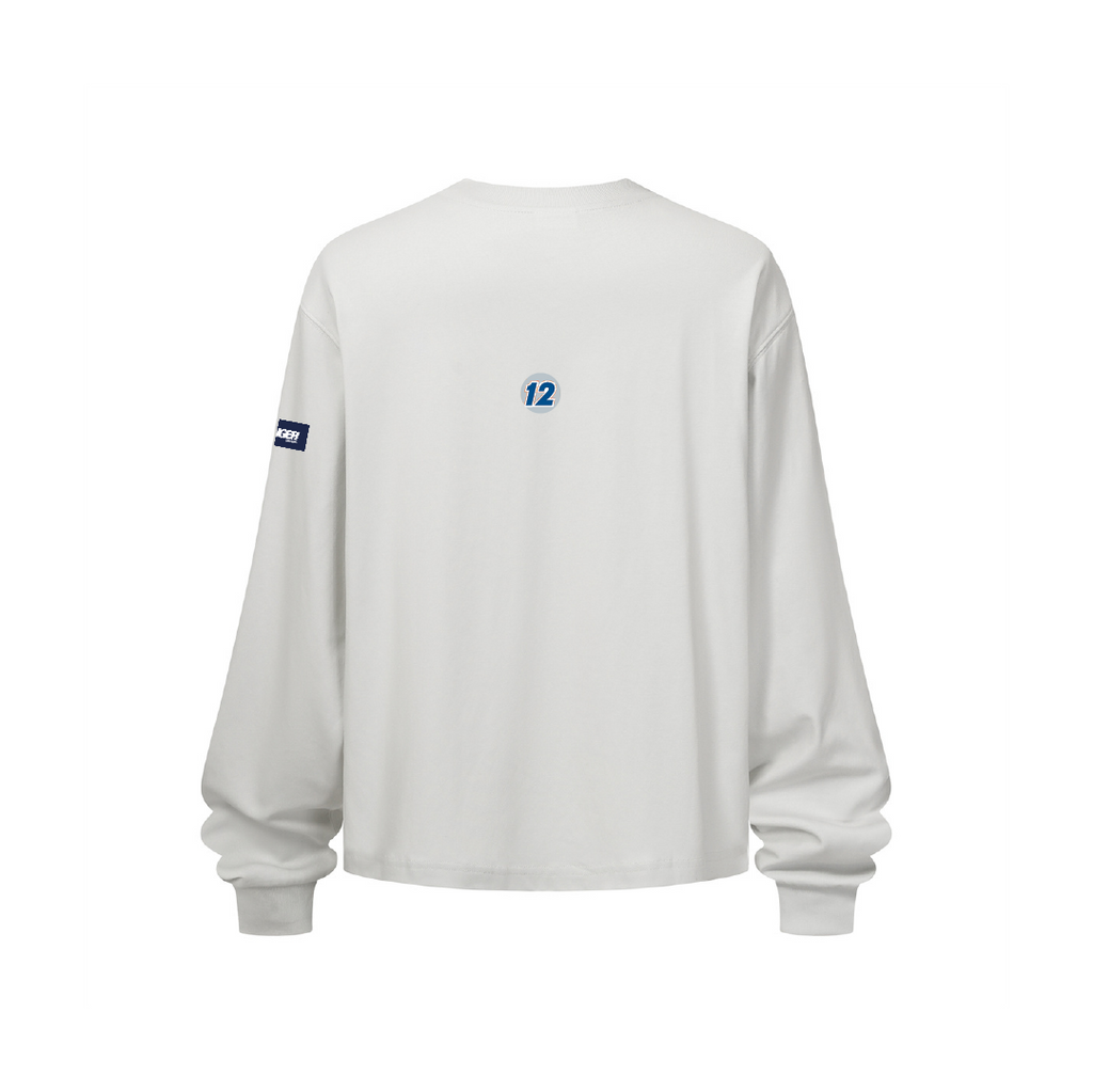 WHITE RACING LONG-SLEEVE