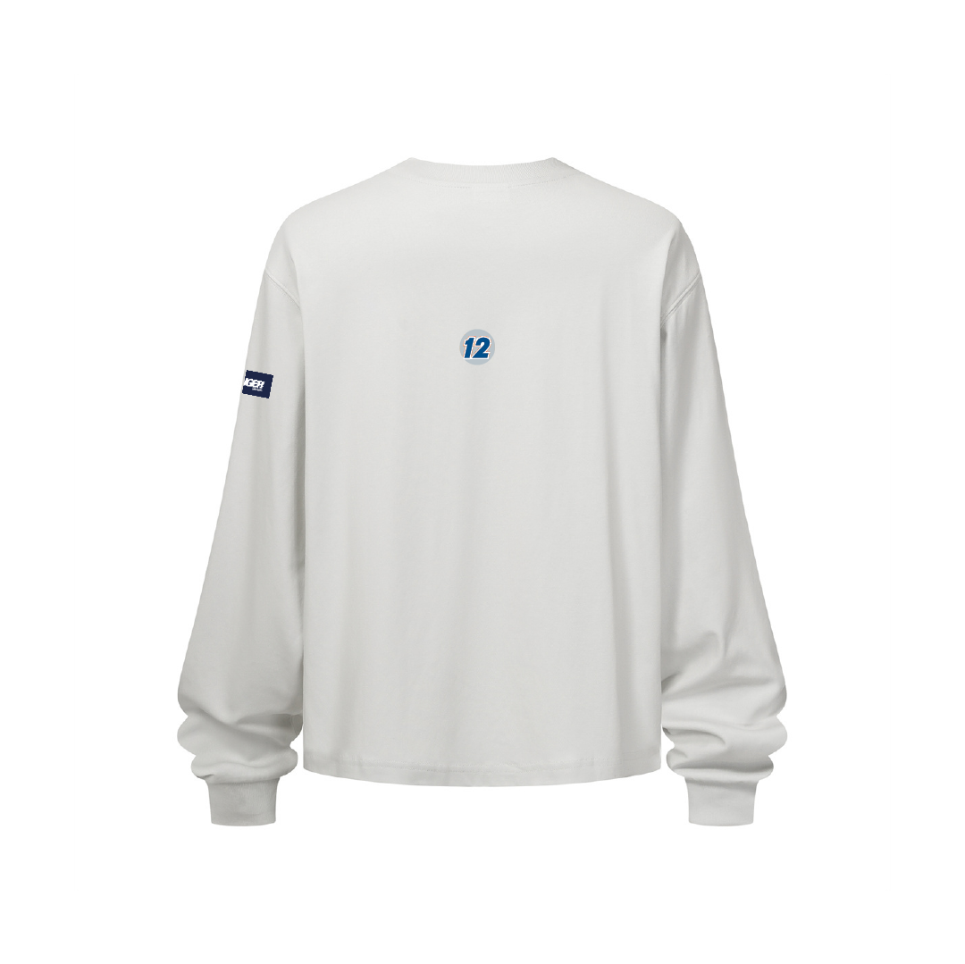 WHITE RACING LONG-SLEEVE