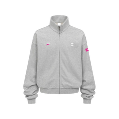 LIGHT GREY ZIP HOODIE
