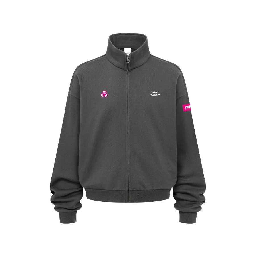 DARK GREY ZIP HOODIE